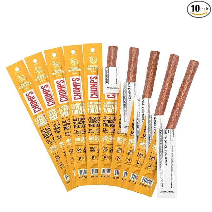 Chomps Turkey Jerky Meat Sticks