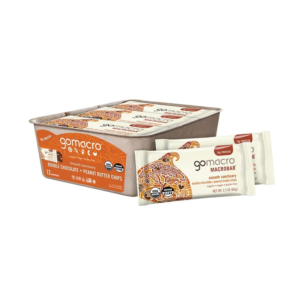 GoMacro Vegan Bar – Peanut Butter Chocolate Chip