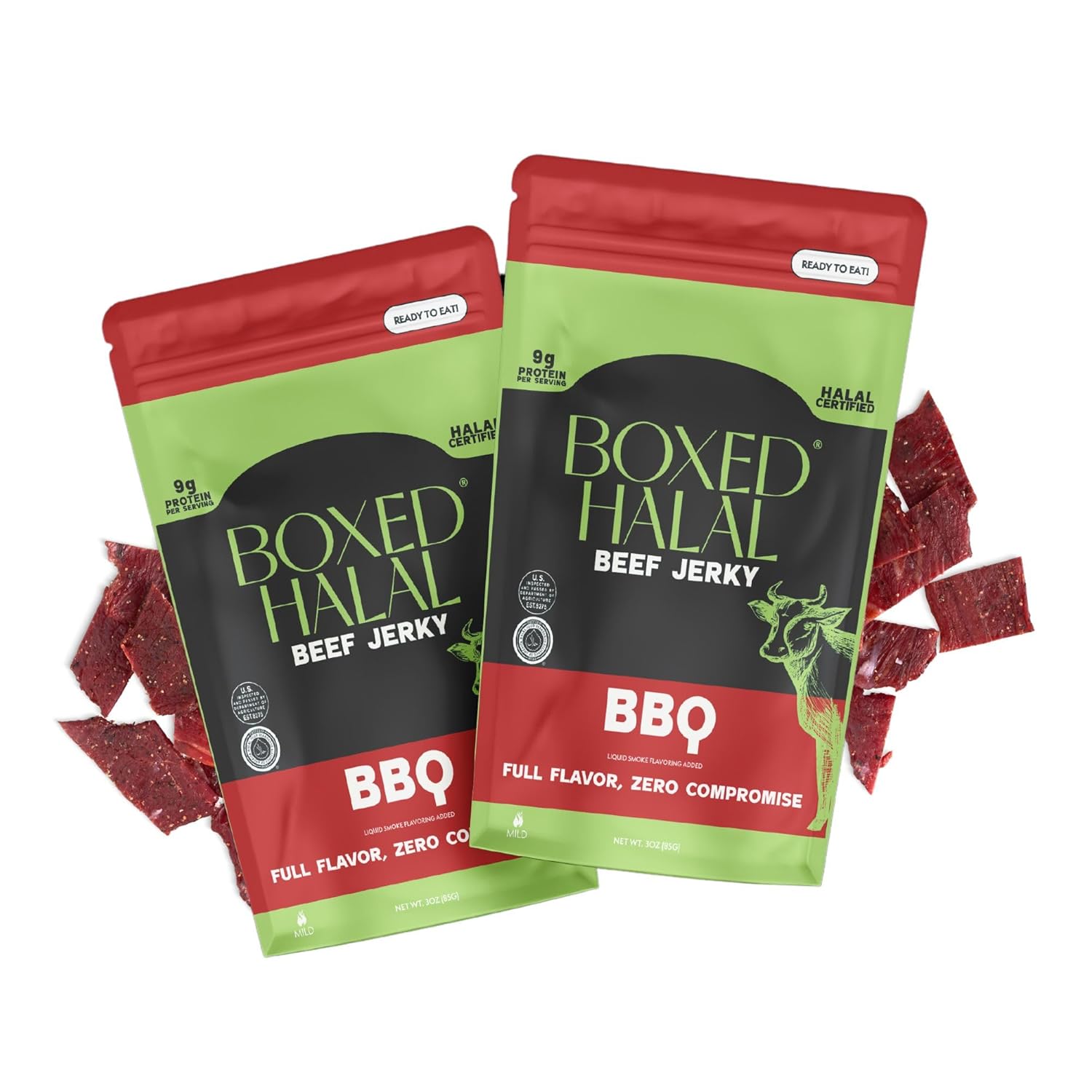 Boxed Halal BBQ Beef Jerky