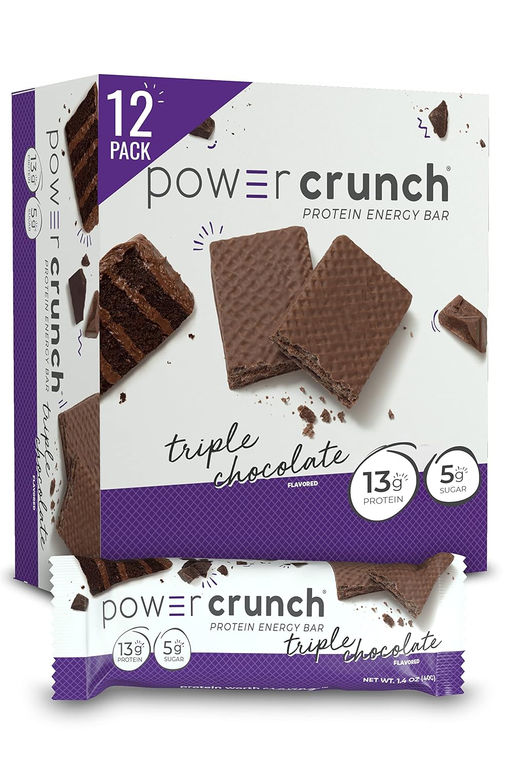Power Crunch Protein Wafer – Triple Chocolate